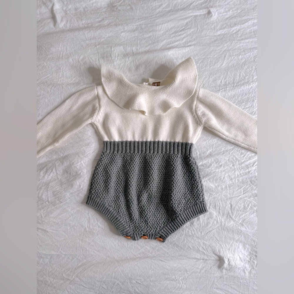 Baby Sweater romper size 6-9 months